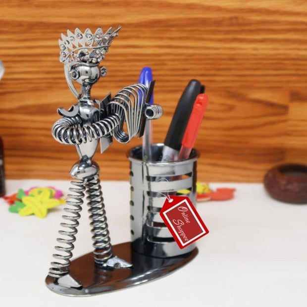 Metal Bandsman Stationery Holder - WoodenTwist