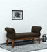 Couch Luxury Upholstered Bench Polyester (Teak Wood) - WoodenTwist