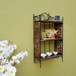 Wooden Home Decor 3 Shelf Rack Kitchen Rack - WoodenTwist