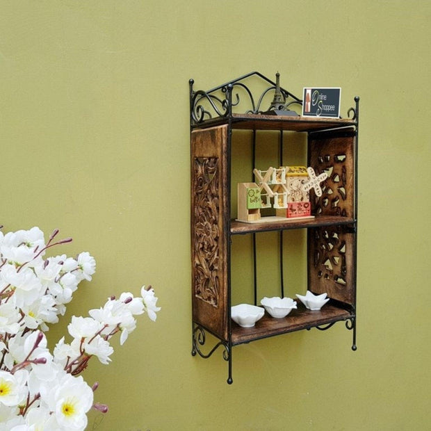 Wooden Home Decor 3 Shelf Rack Kitchen Rack - WoodenTwist