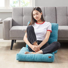 Fabrahome Square Shape Floor Pillow Comfort for Seating (Pack of 1) - WoodenTwist