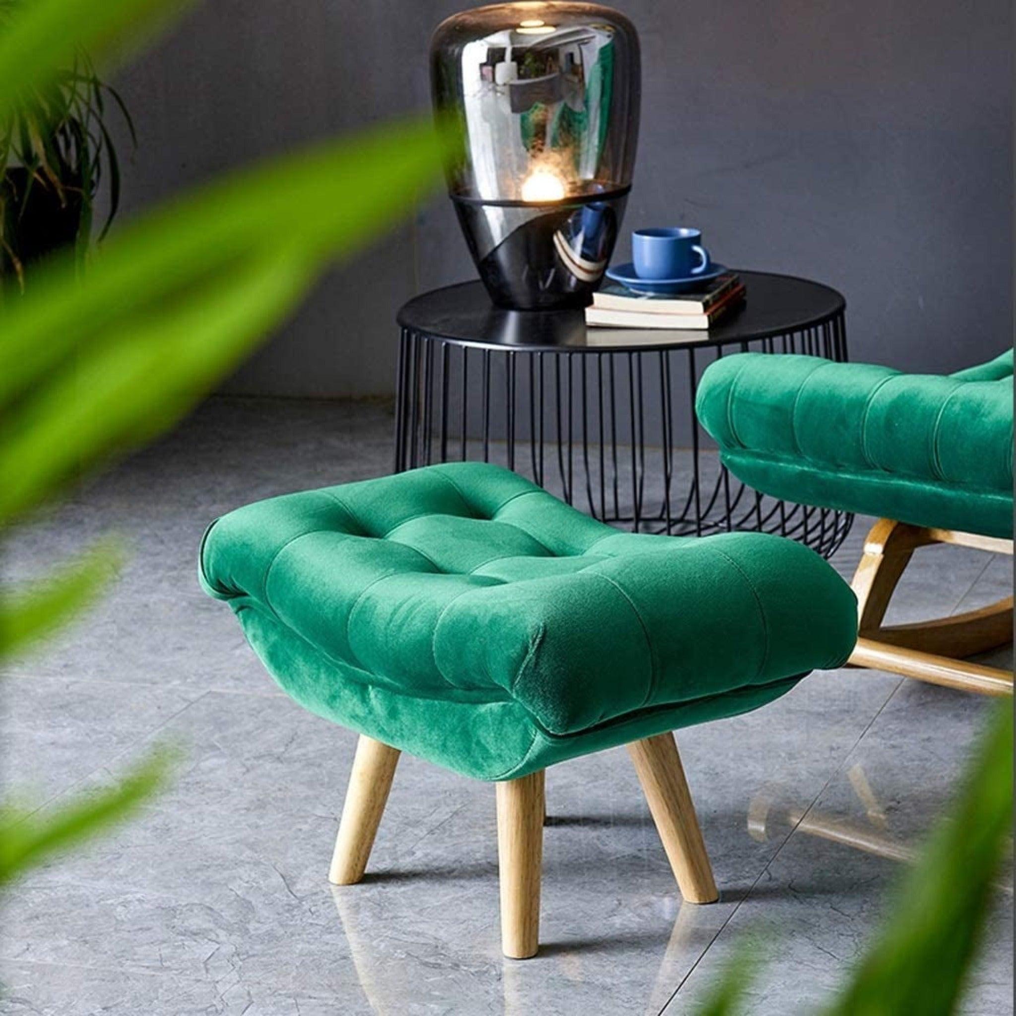 Green Recliner Lounger Rocking Chair in Premium Soft Comfortable Cushion