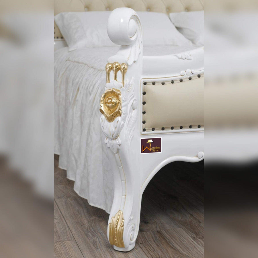 White with Golden Highlights