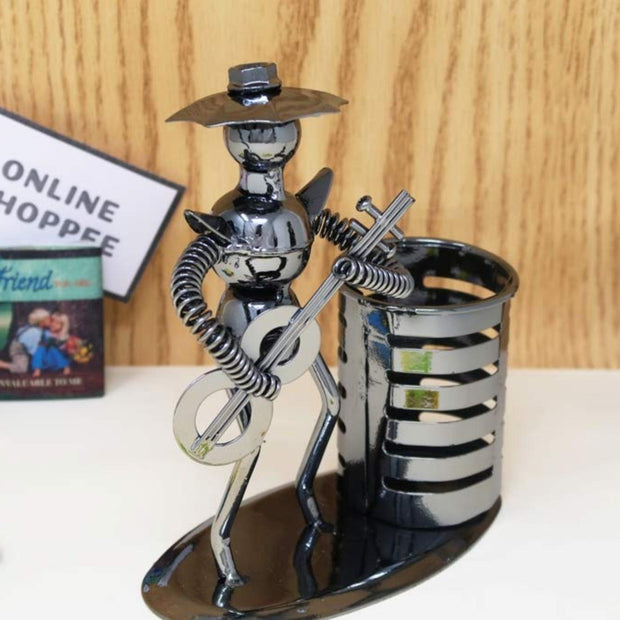 Metal Bandsman Grande Pen Pencil Holder - WoodenTwist