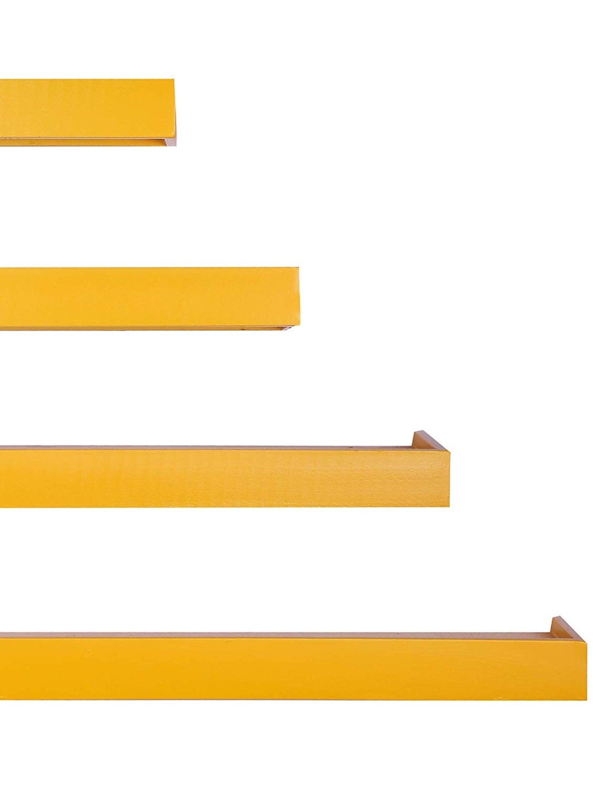 Wooden Rectangular Floating Wall Shelves set of 4 - WoodenTwist