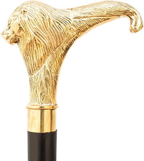 Antique Brass Walking Cane Stick