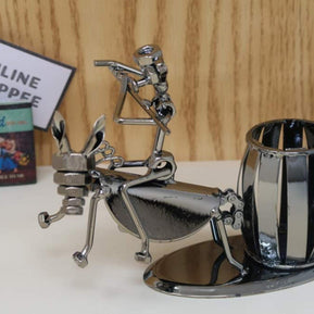 Metal Bandsman Grande Pen Pencil Holder - WoodenTwist