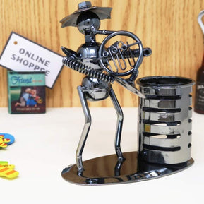 Metal Bandsman Grande Pen Pencil Holder - WoodenTwist