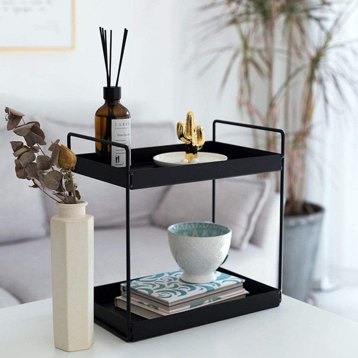 2-Tier Countertop Storage in Wrought-Iron