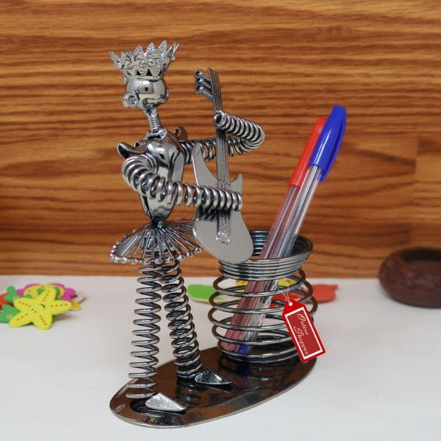 Metal Bandsman Stationery Holder - WoodenTwist