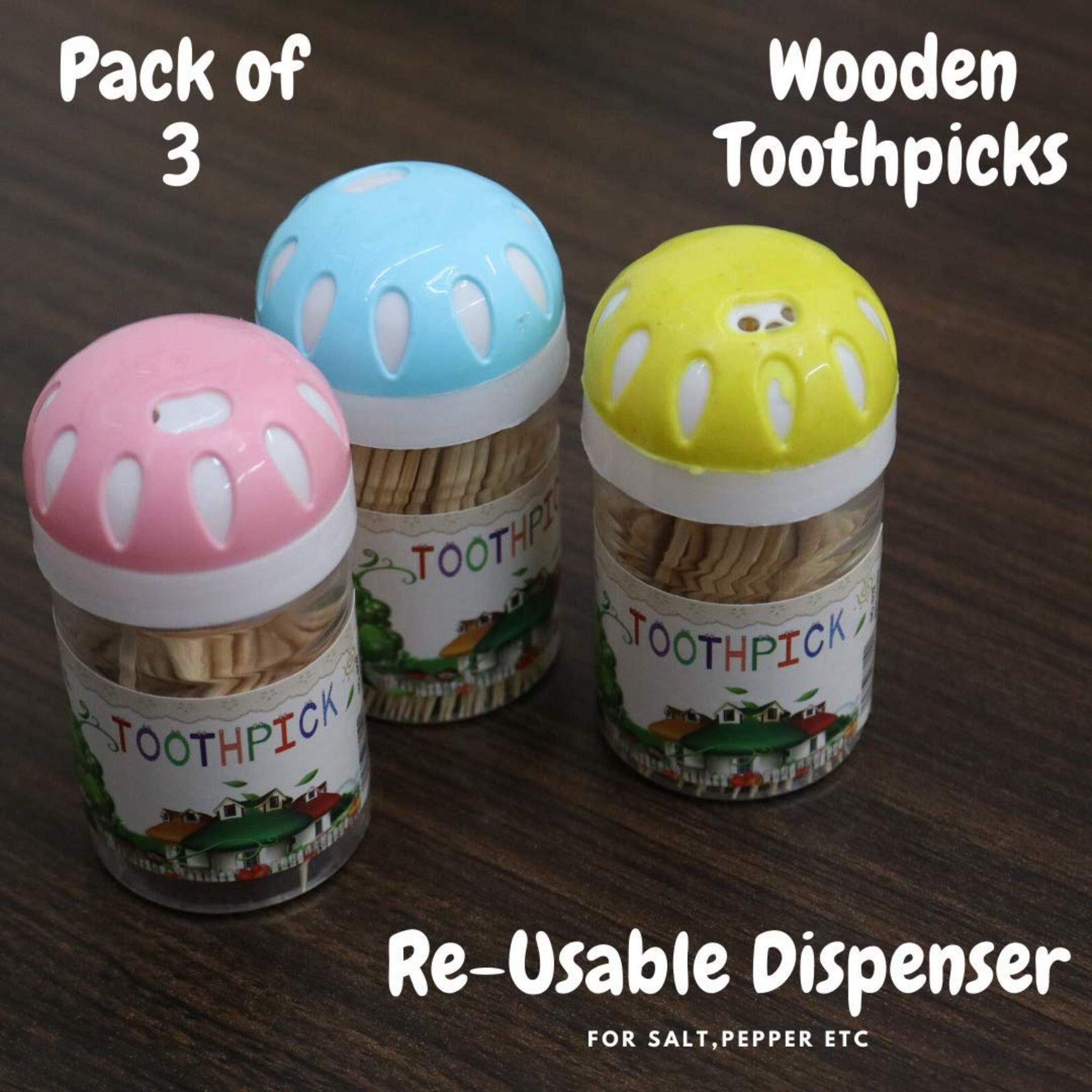 Wooden Toothpicks Sticks (Pack of 3) - WoodenTwist