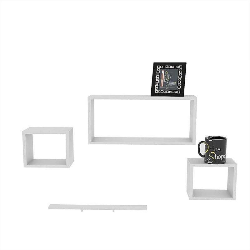 Rafuf Wooden Floating Wall Shelf with 4 Shelves - WoodenTwist