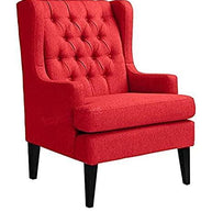 Wooden Wing Armchair Comfort for Backrest (Walnut Legs) - WoodenTwist