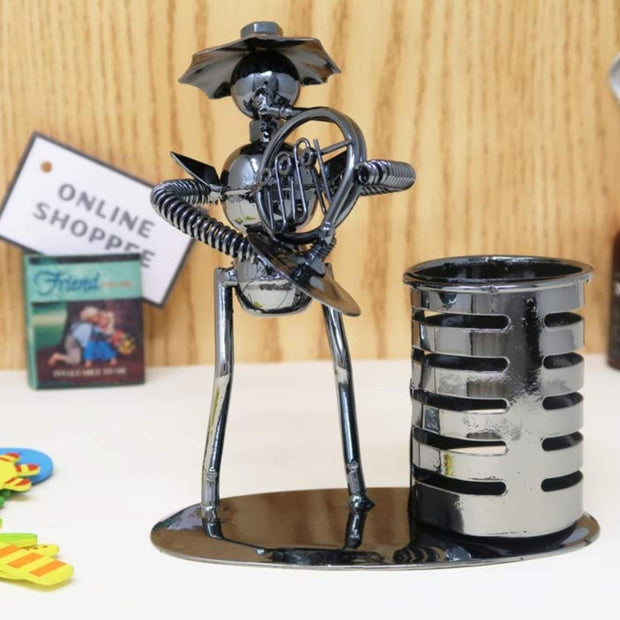 Metal Bandsman Grande Pen Pencil Holder - WoodenTwist