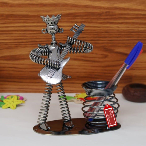 Metal Bandsman Stationery Holder - WoodenTwist