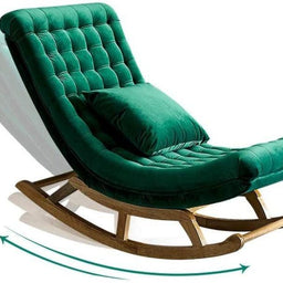 Green Recliner Lounger Rocking Chair in Premium Soft Comfortable Cushion