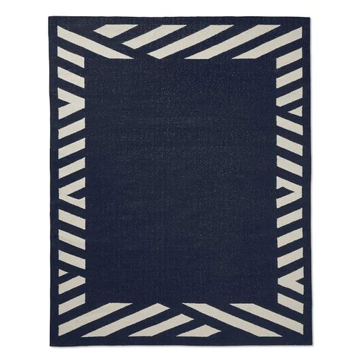 Striped Border Reversible Rug Runner for Bedroom/Living Area/Home with Anti Slip Backing - WoodenTwist
