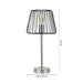 "The Confined Bulb Lamp" Silver Table Lamp in Pewter Finish - WoodenTwist