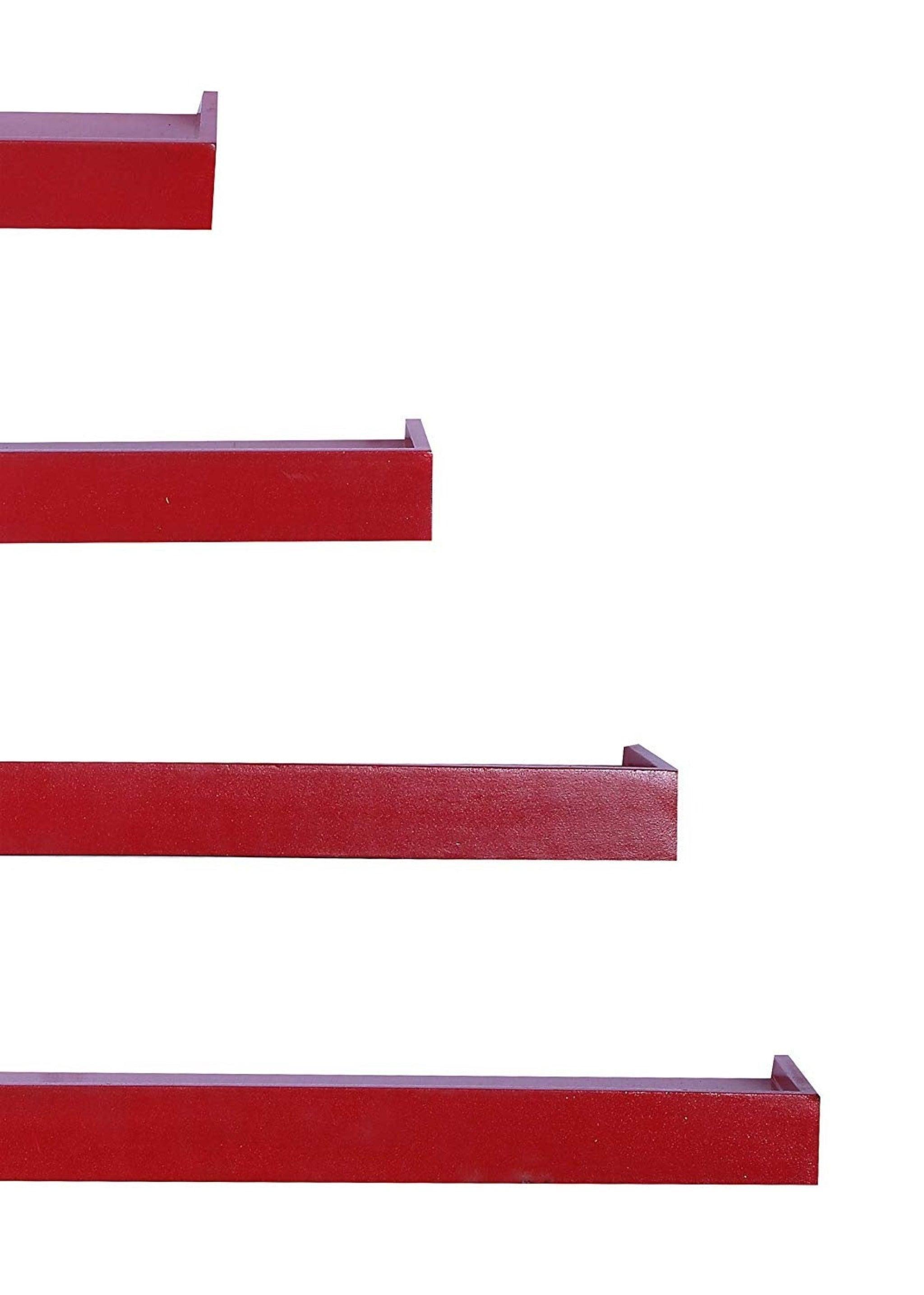 Wooden Rectangular Floating Wall Shelves set of 4 - WoodenTwist