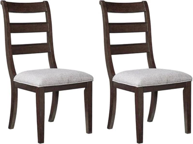 Modern Traditional Cushioned Dining Chair (Set of 2, Walnut Finish) - WoodenTwist