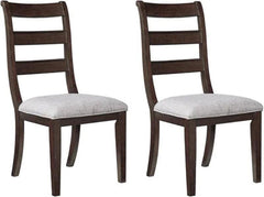 Modern Traditional Cushioned Dining Chair (Set of 2, Walnut Finish) - WoodenTwist