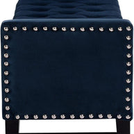 Royal Blue Premium Wood Upholstered Flip top Storage Bench - WoodenTwist