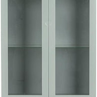 Wooden Closely Design Display Cabinet Two Doors with Two Drawers And Four Open Shelves - WoodenTwist