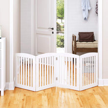 Wooden Portable Safety Pet Fence Gate Partition For Kids (4 Panel) - WoodenTwist