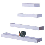 Wooden Rectangular Floating Wall Shelves set of 4 - WoodenTwist