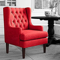 Wooden Wing Armchair Comfort for Backrest (Walnut Legs) - WoodenTwist