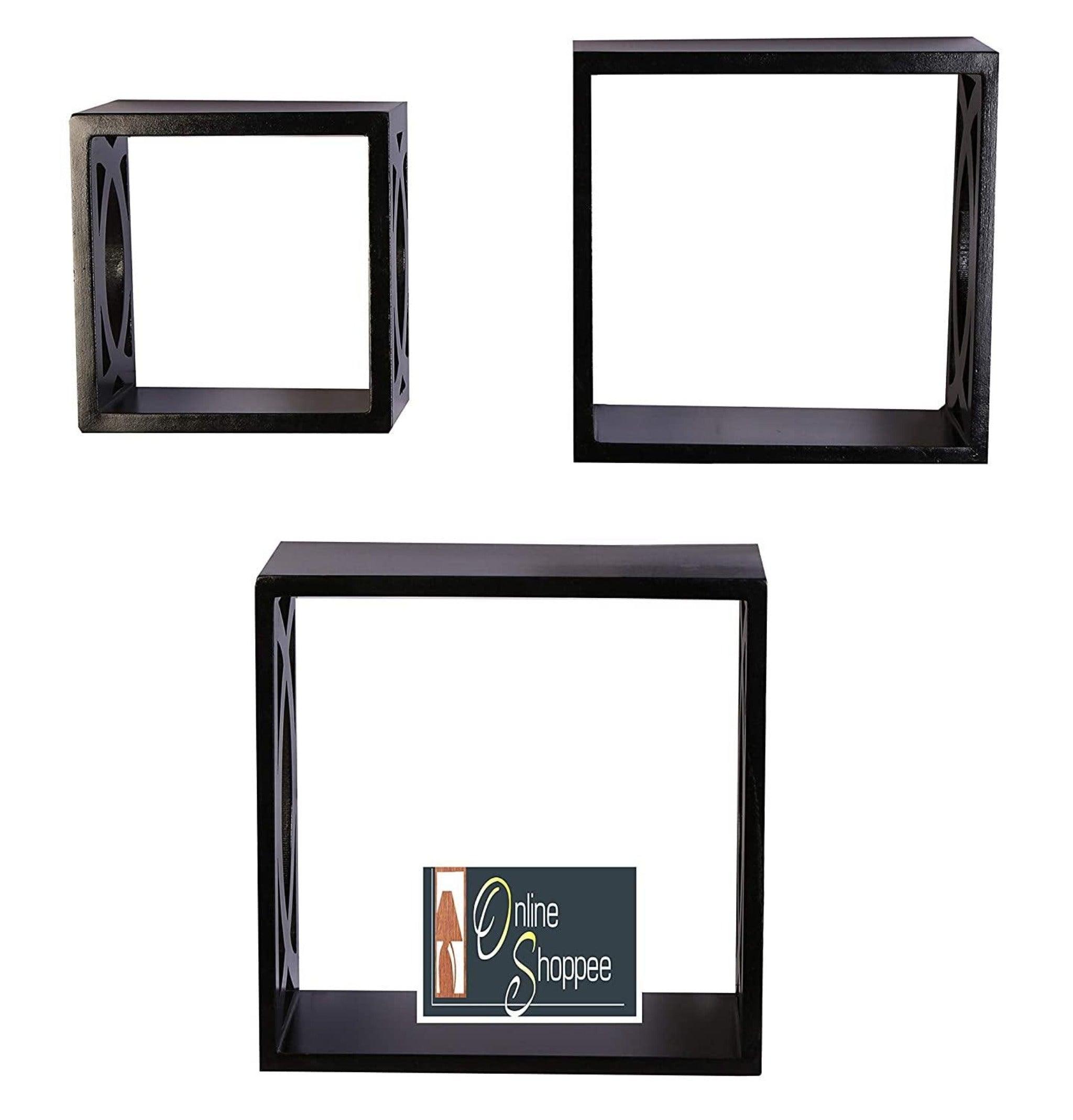 Elegant Floating Wall Shelf Set of 3 - Close-up View