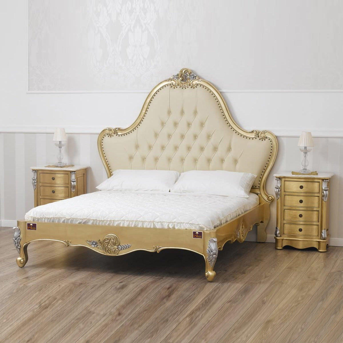 Hand-Carved Golden Elegance