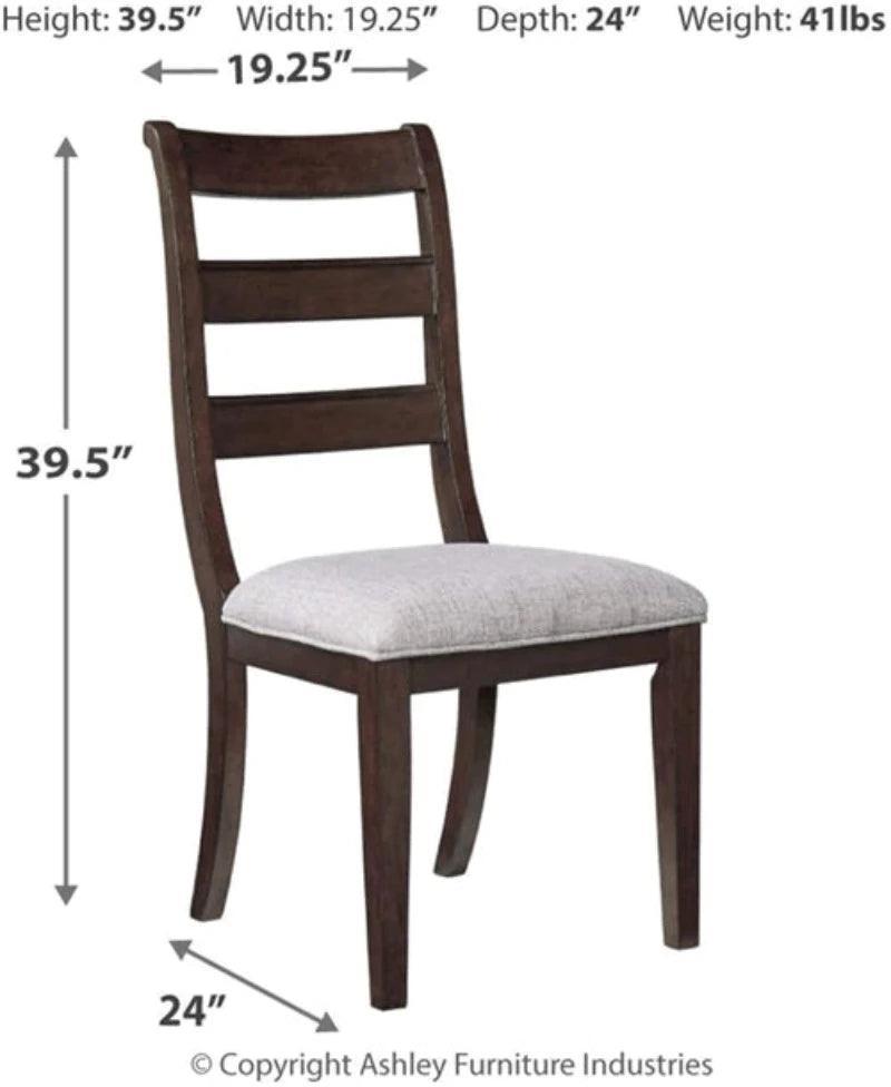 Modern Traditional Cushioned Dining Chair (Set of 2, Walnut Finish) - WoodenTwist