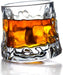 Old Fashioned Dancing Glass Glossy Glacier with Rotatable Bottom 250 ml (Set of 6) - WoodenTwist
