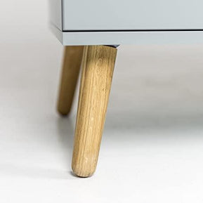 Wooden Closely Design Display Cabinet Two Doors with Two Drawers And Four Open Shelves - WoodenTwist