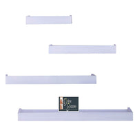 Wooden Rectangular Floating Wall Shelves set of 4 - WoodenTwist