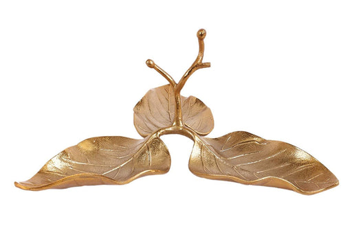 Three Leaf Decorative Midas Platter - WoodenTwist