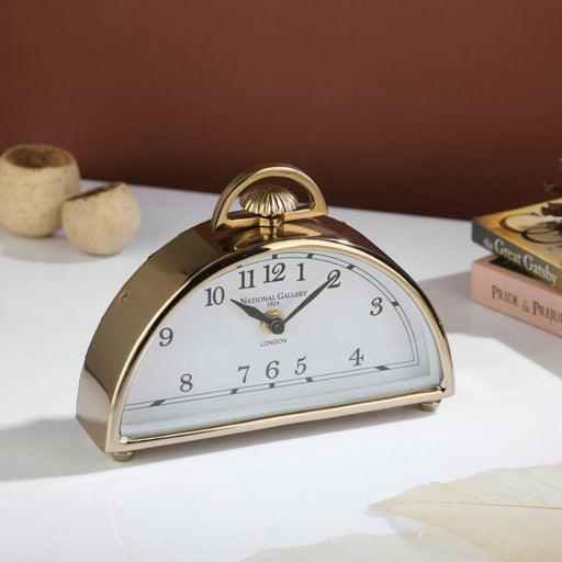 Luna Desk Clock in Gold - WoodenTwist