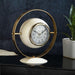 Halo Clock In Ivory Enamle & Gold - WoodenTwist