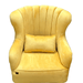 Harden Wide Tufted Wingback Chair With Footrest - WoodenTwist