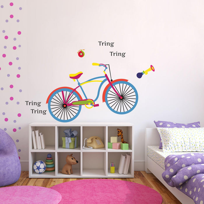 Decorative Bicycle Wall Sticker - WoodenTwist