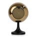 Circular Globe Clock with Matt Brass & Black Finish - WoodenTwist
