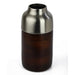 "Cylindrical Deidra" wood Large silver vase - WoodenTwist