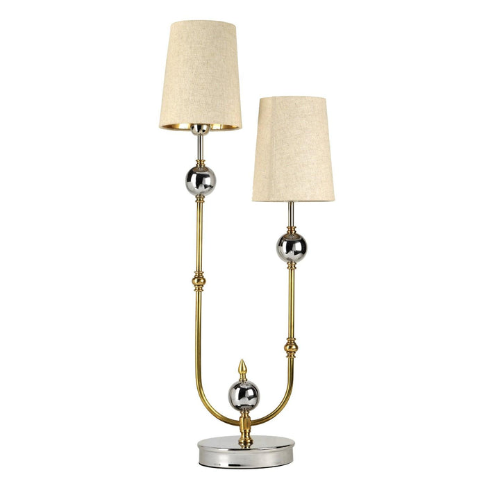 Double Shaded Elegante Lamp - WoodenTwist