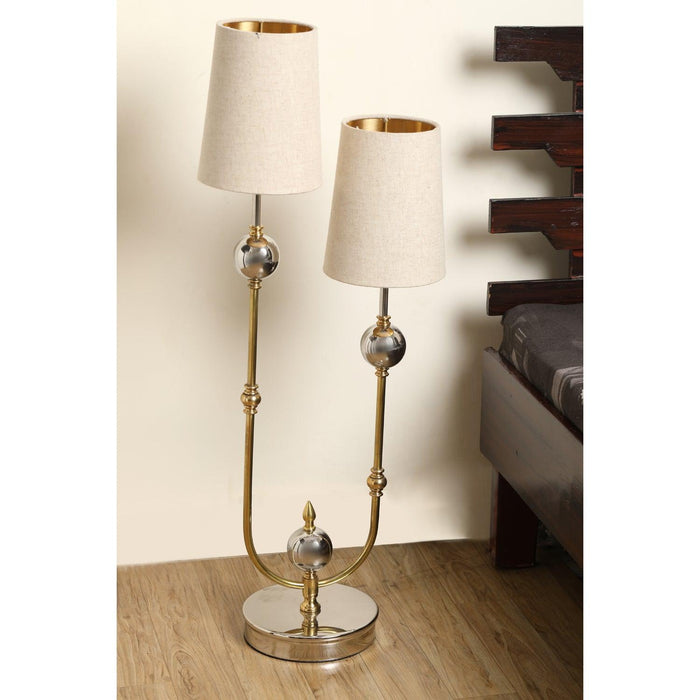 Double Shaded Elegante Lamp - WoodenTwist