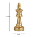 King Chess table Décor Brass Gold Finish Small - WoodenTwist