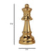 Queen Chess Table Décor Brass Golden Finish Big - WoodenTwist