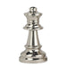 Queen Chess Table Décor Shiny Nickel Silver Finish Big - WoodenTwist