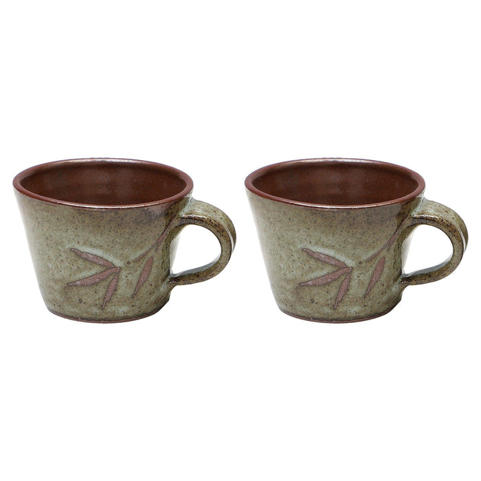 STUDIO POTTERY V SHAPED CUPS (200 ml) - Set of 2 - WoodenTwist