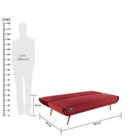 Madera 3 Seater Sofa Cum Bed For Living Room - WoodenTwist